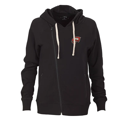 Women's Black Western Kentucky Hilltoppers Fleece Moto Jacket