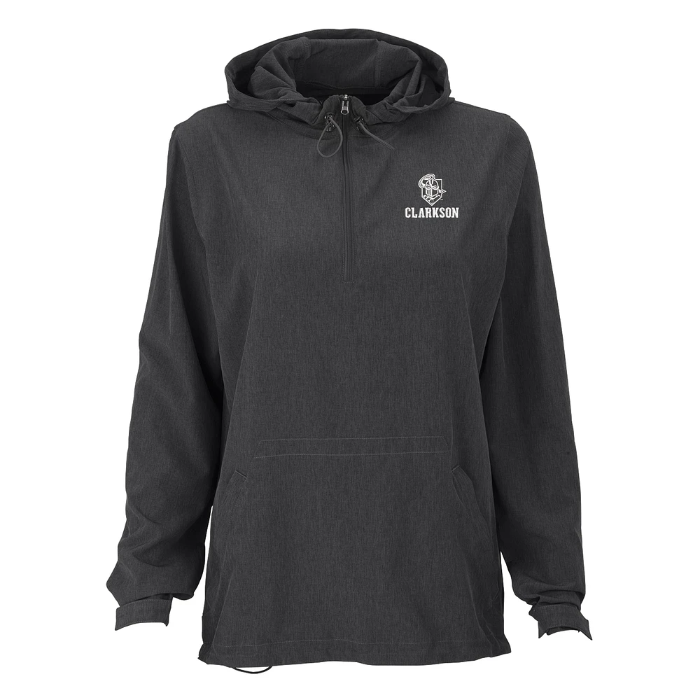 Women's Charcoal Clarkson Golden Knights Pullover Stretch Anorak Jacket