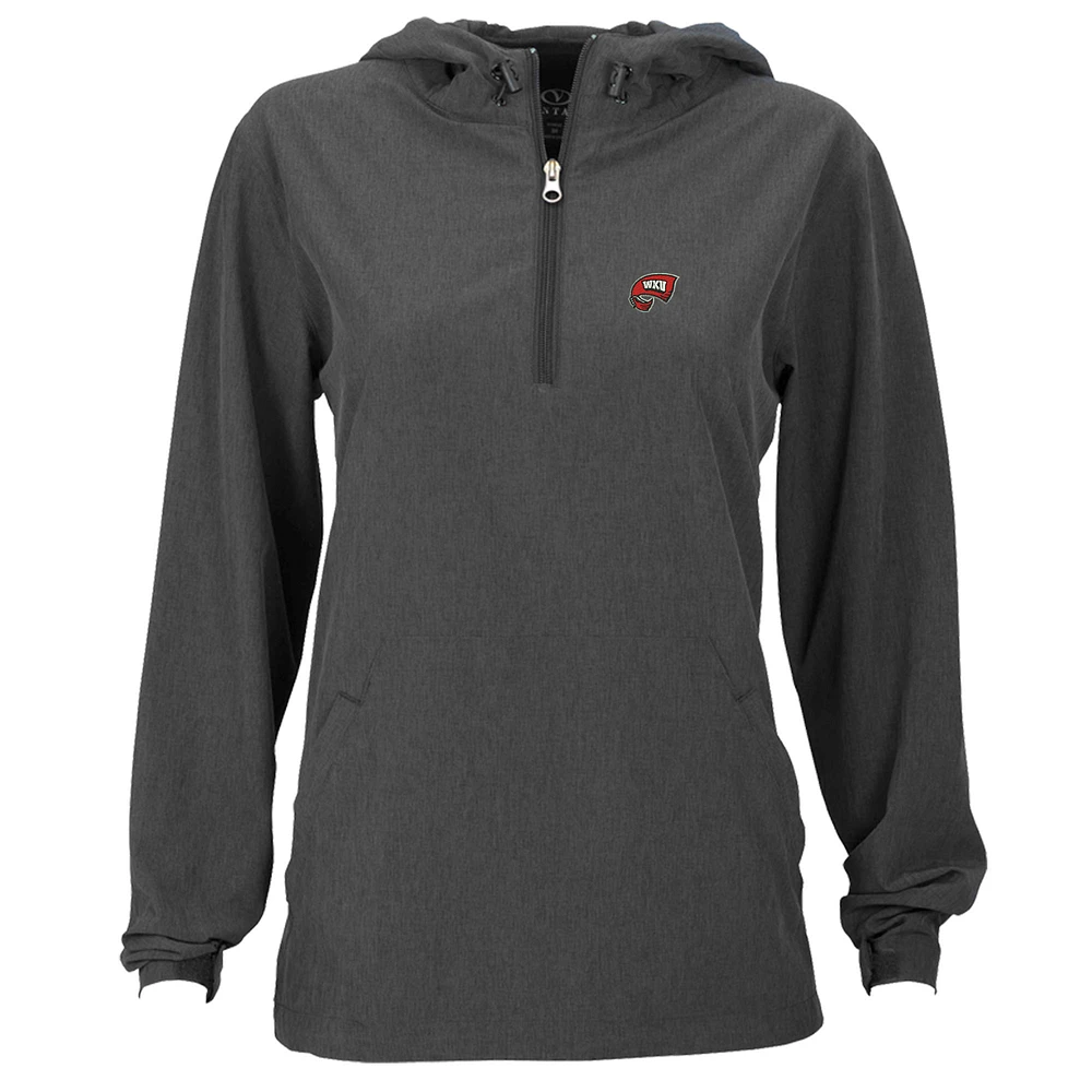 Women's Charcoal Western Kentucky Hilltoppers Pullover Stretch Anorak Jacket