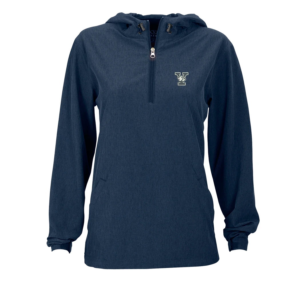 Women's Navy Yale Bulldogs Pullover Stretch Anorak Jacket