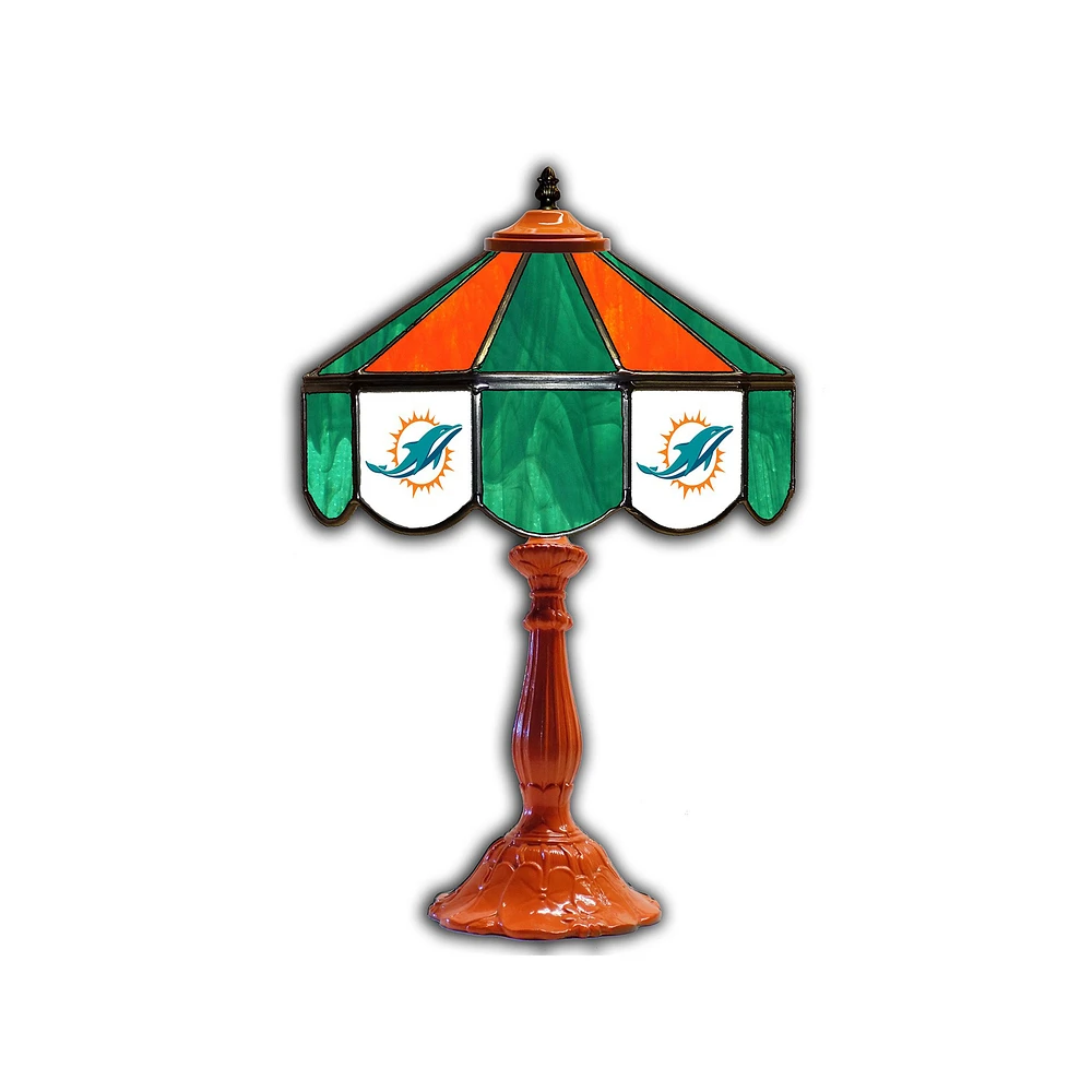 Miami Dolphins 21" Glass Table Lamp