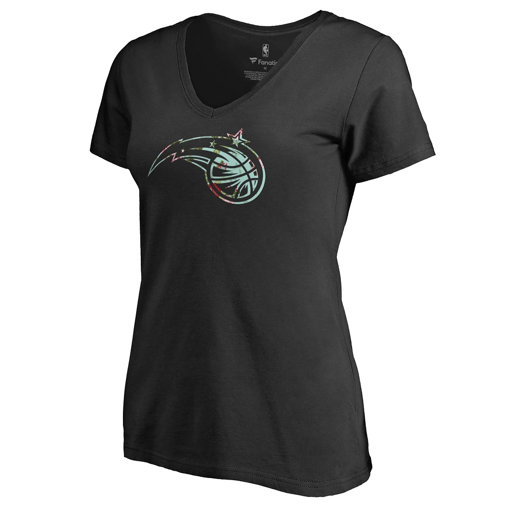 Women's Black Orlando Magic Lovely V-Neck T-Shirt