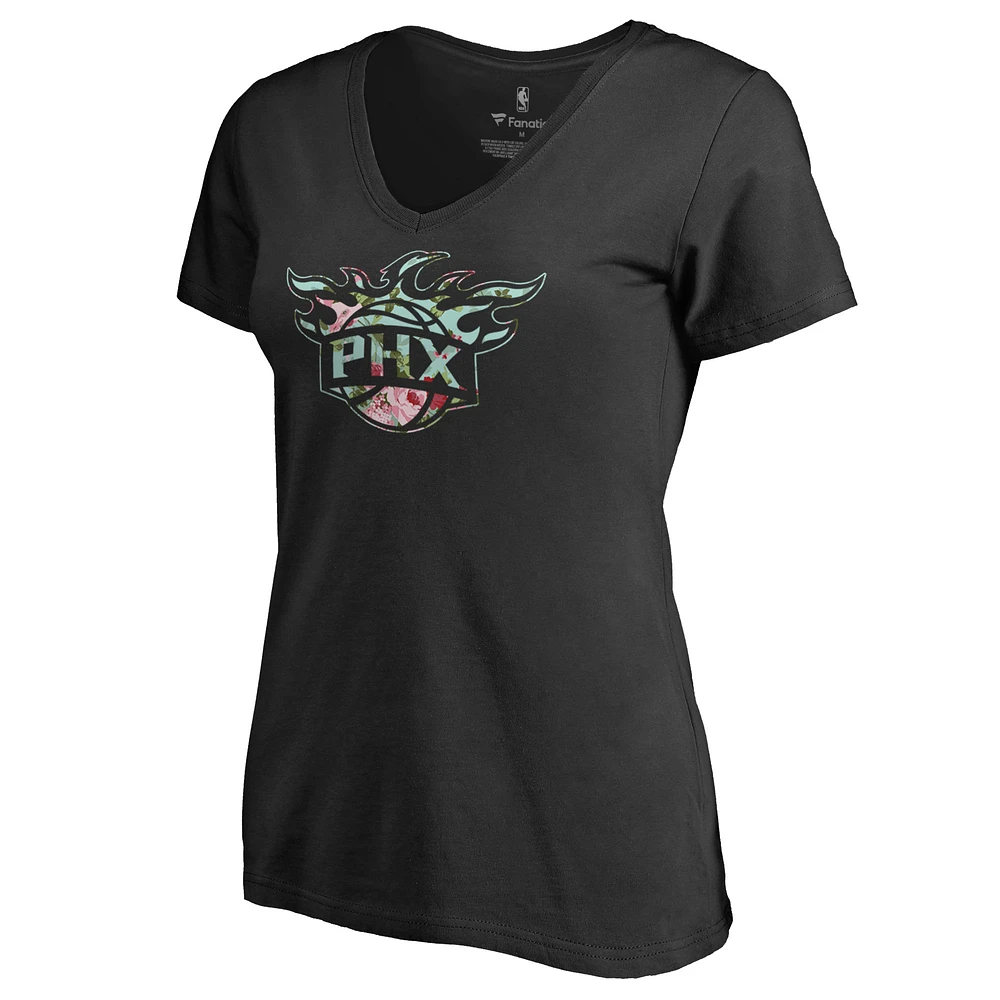 Women's Black Phoenix Suns Lovely V-Neck T-Shirt