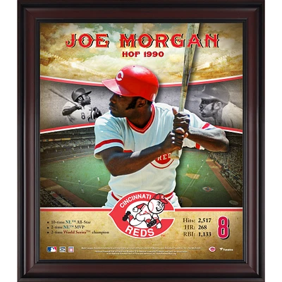 Joe Morgan Cincinnati Reds Framed 15" x 17" Hall of Fame Career Profile