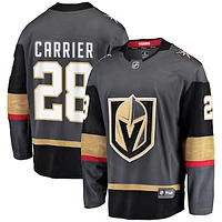 Men's Fanatics William Carrier Gray Vegas Golden Knights Breakaway - Player Jersey