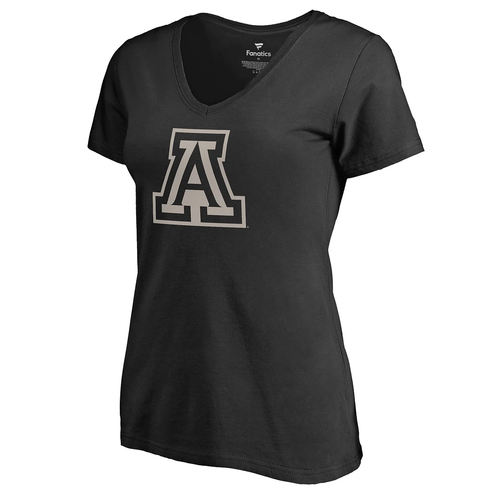 Women's Black Arizona Wildcats Cloak V-Neck T-Shirt