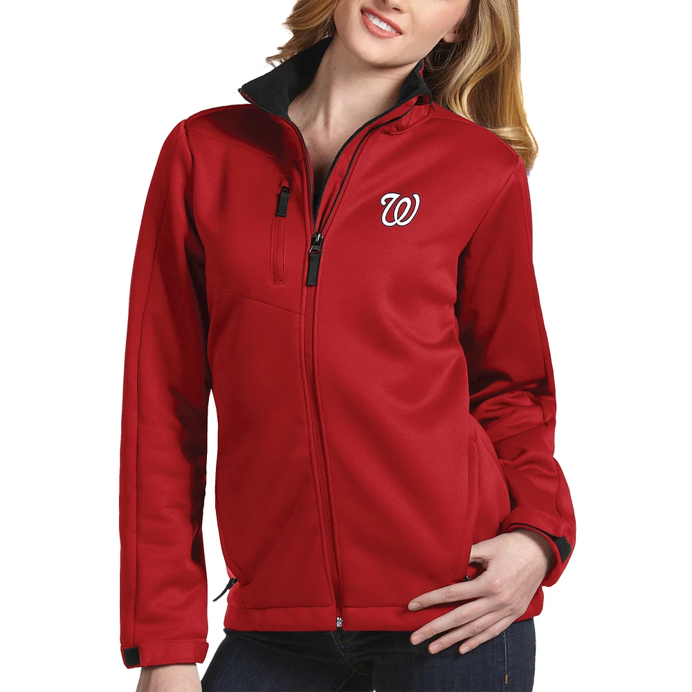 Women's Antigua Red Washington Nationals Traverse Jacket