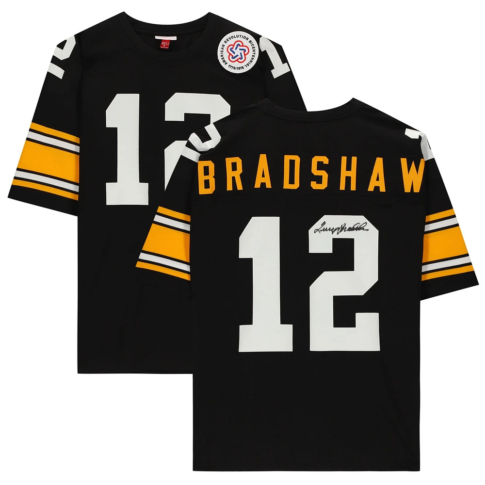 Terry Bradshaw Pittsburgh Steelers Autographed Black Mitchell & Ness Authentic Jersey