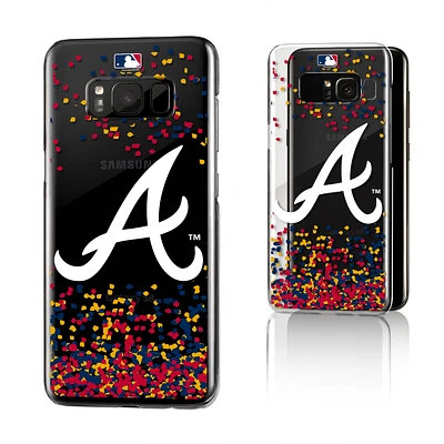 Atlanta Braves Galaxy S8 Confetti Design Clear Case