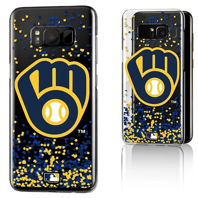 Milwaukee Brewers Galaxy S8 Confetti Design Clear Case