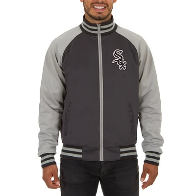 Men's JH Design Gray Chicago White Sox Reversible Track Jacket