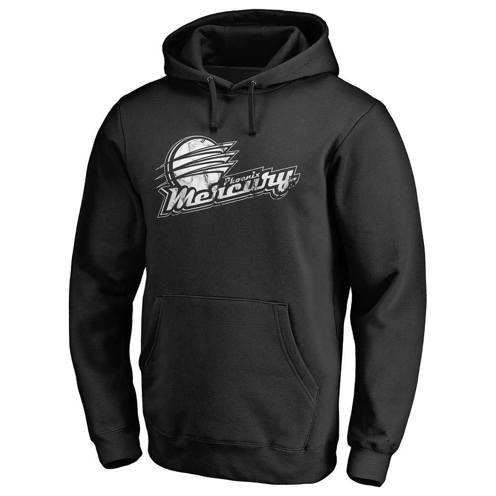 Men's Black Phoenix Mercury Marble Pullover Hoodie
