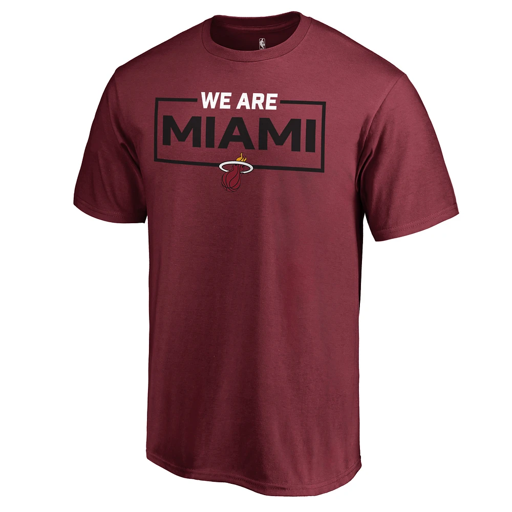 Men's Red Miami Heat We Are Iconic Collection T-Shirt
