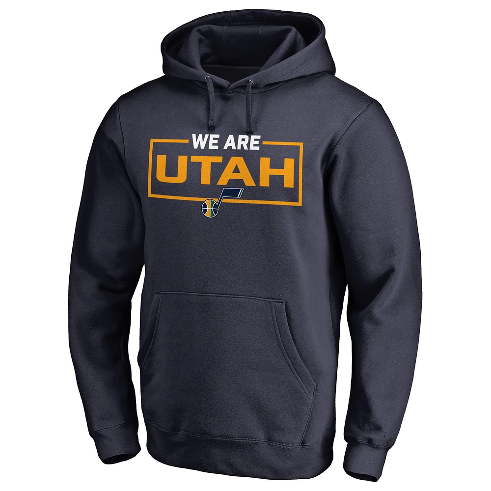 Men's Navy Utah Jazz We Are Iconic Collection Pullover Hoodie