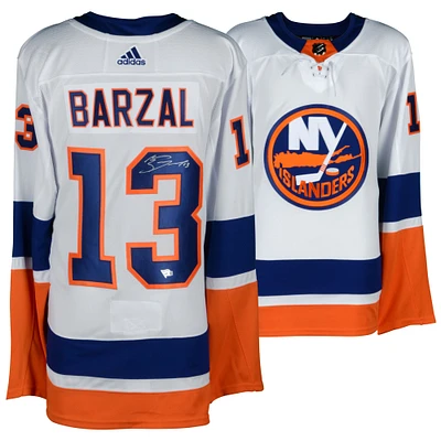Mathew Barzal New York Islanders Autographed White Adidas Authentic Jersey