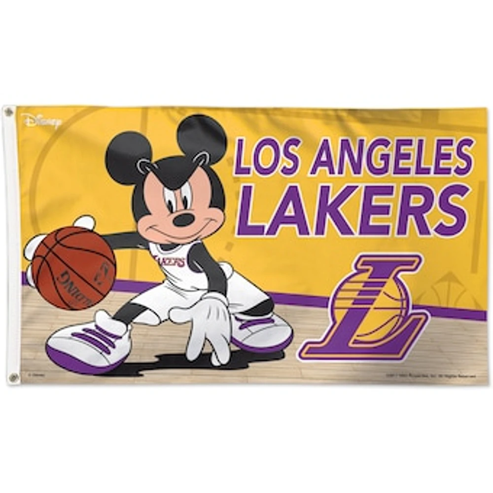 WinCraft Los Angeles Lakers Single-Sided 3' x 5' Deluxe Disney Flag