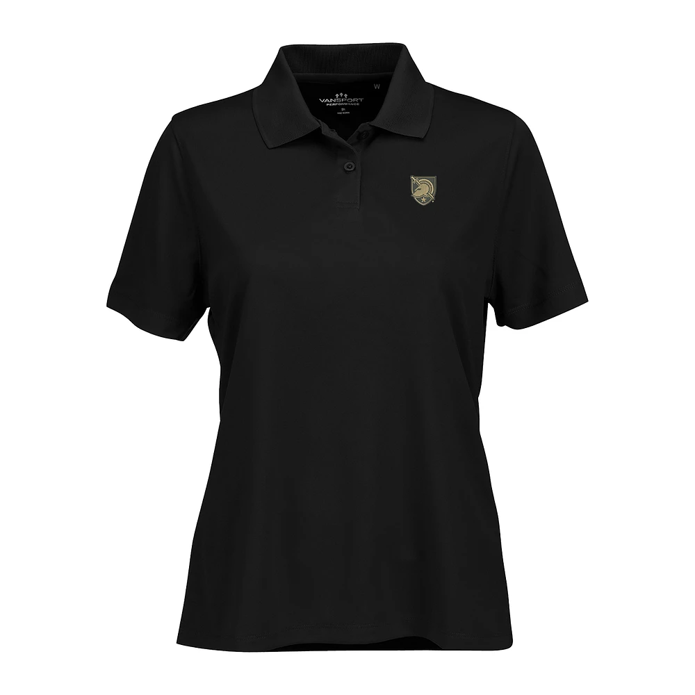 Women's Black Army Knights Vansport Omega Plus Tech Polo