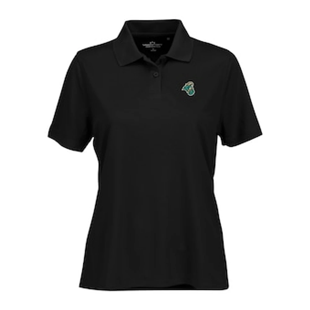 Women's Black Coastal Carolina Chanticleers Vansport Omega Plus Tech Polo