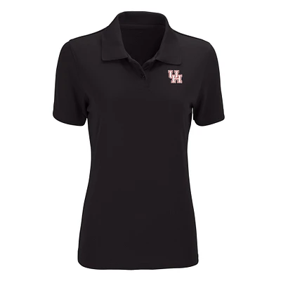 Women's Black Houston Cougars Vansport Omega Plus Tech Polo