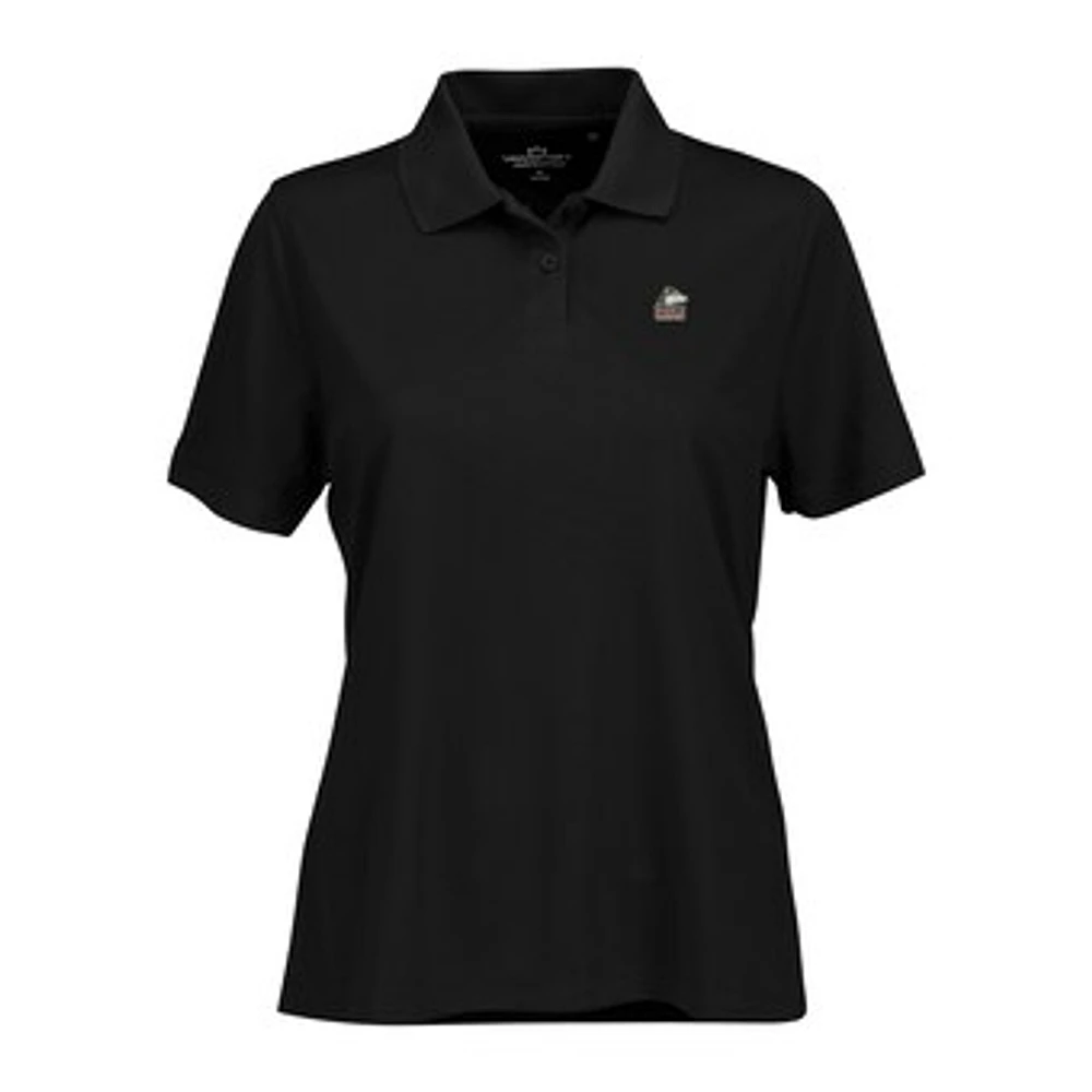 Women's Black Northern Illinois Huskies Vansport Omega Plus Tech Polo