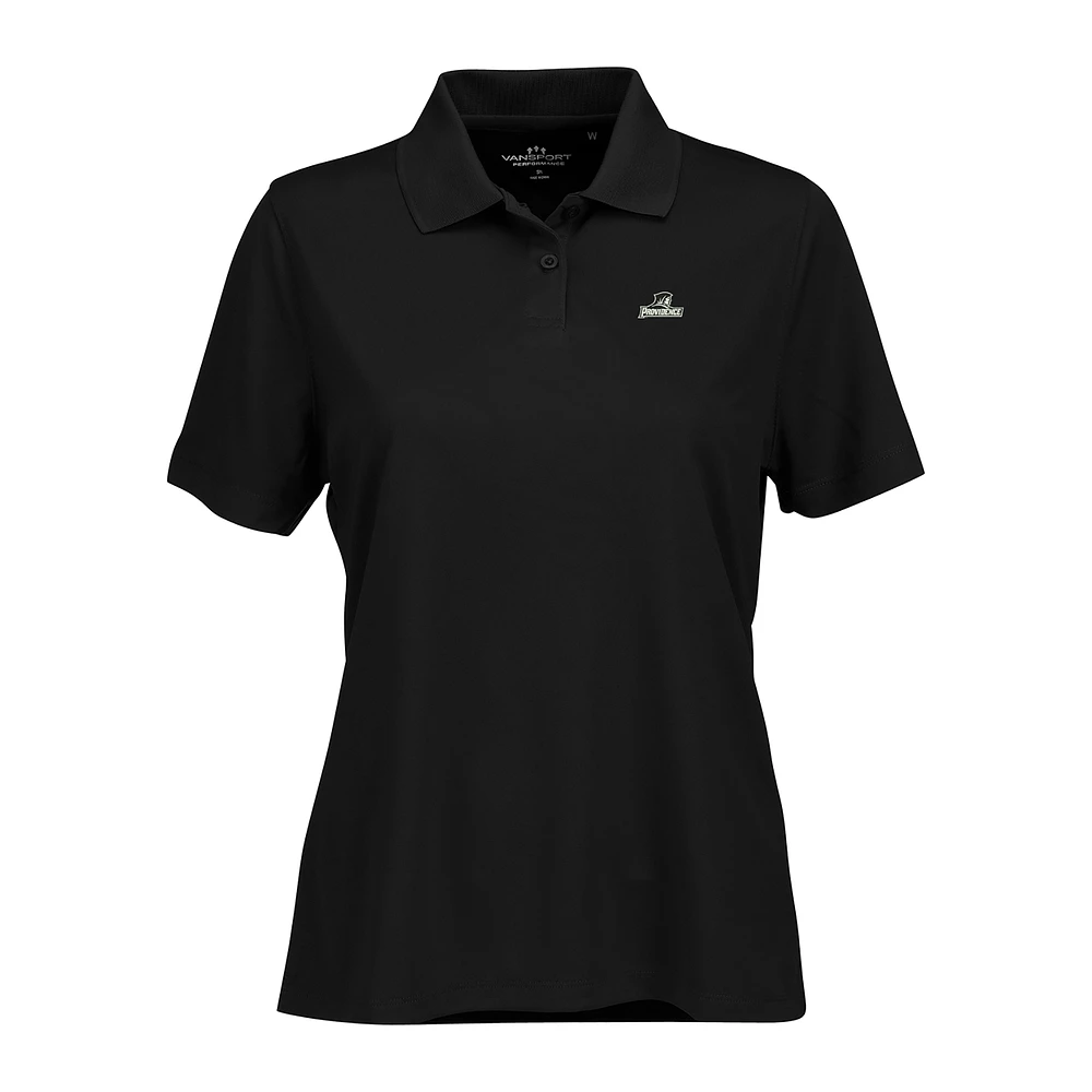 Women's Black Providence Friars Vansport Omega Plus Tech Polo