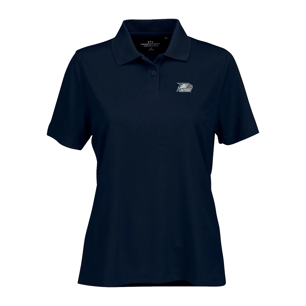 Women's Navy Georgia Southern Eagles Vansport Omega Plus Tech Polo
