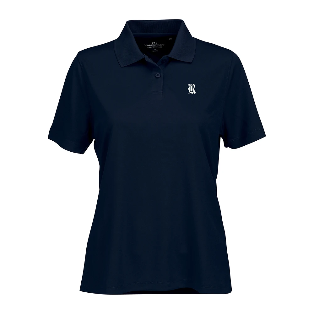 Women's Navy Rice Owls Vansport Omega Plus Tech Polo