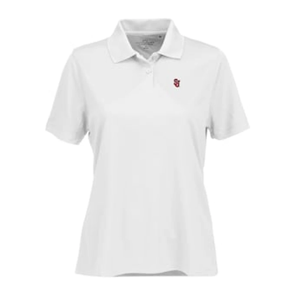 Women's White St. John's Red Storm Vansport Omega Plus Tech Polo