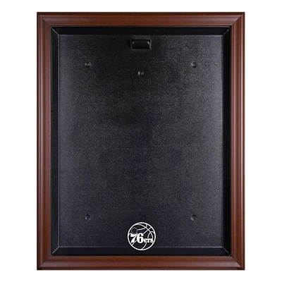 Philadelphia 76ers Brown Framed Team Logo Jersey Display Case