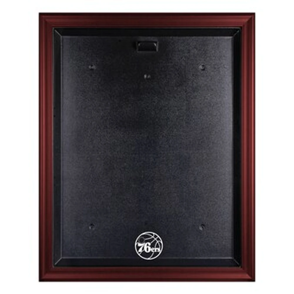 Philadelphia 76ers Mahogany Framed Team Logo Jersey Display Case