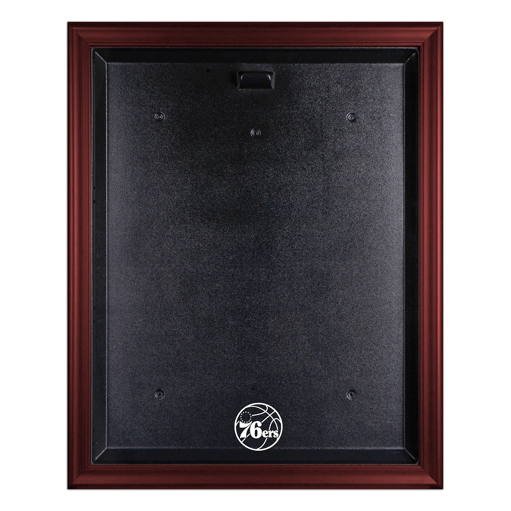Philadelphia 76ers Mahogany Framed Team Logo Jersey Display Case