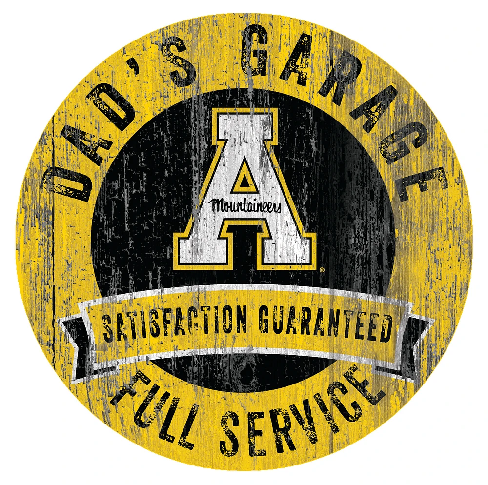 Appalachian State Mountaineers 12" x 12" Dad's Garage Sign
