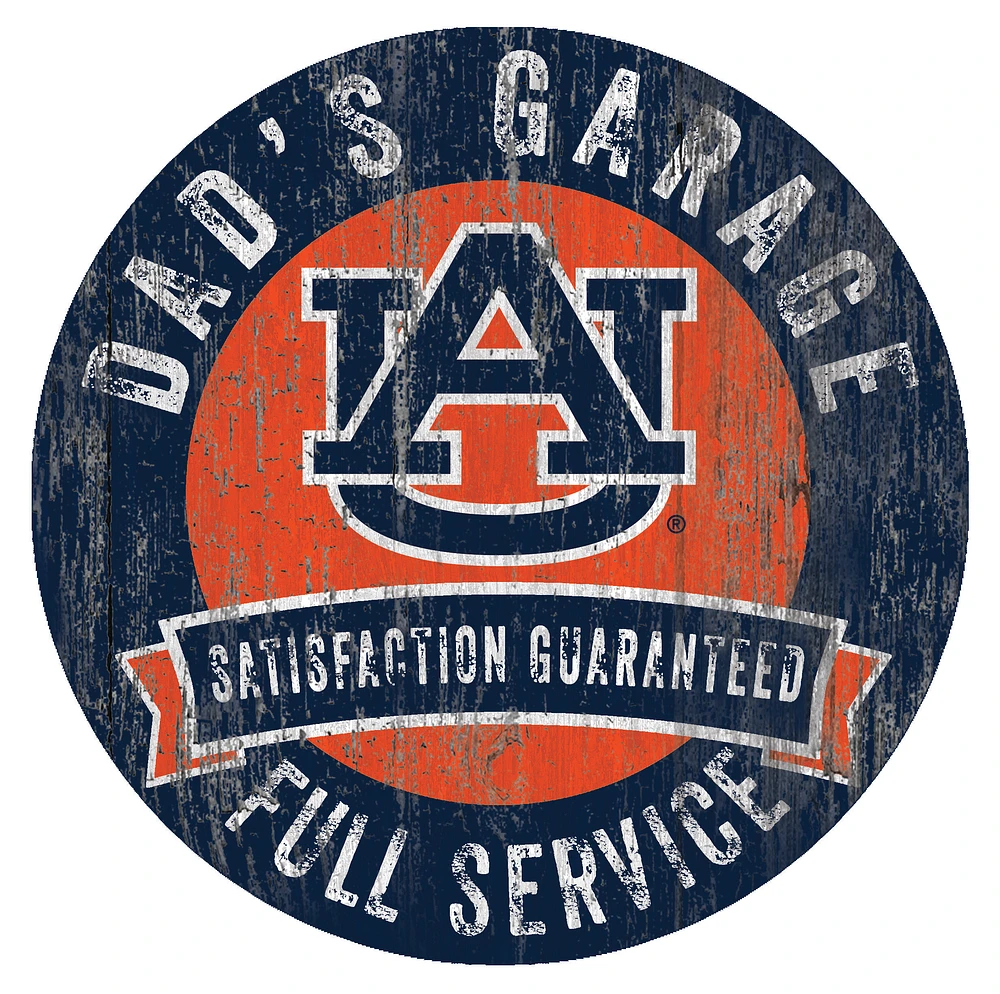 Auburn Tigers 12" x 12" Dad's Garage Sign