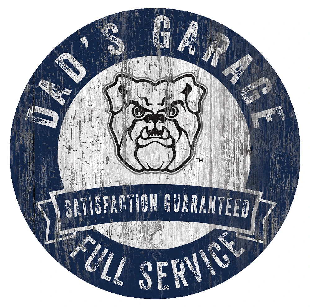 Butler Bulldogs 12" x 12" Dad's Garage Sign
