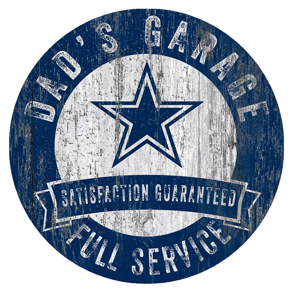 Dallas Cowboys 12" x 12" Dad's Garage Sign