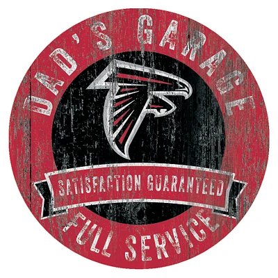 Atlanta Falcons 12" x 12" Dad's Garage Sign