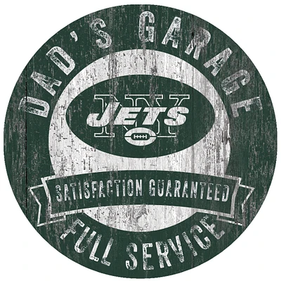 New York Jets 12" x 12" Dad's Garage Sign