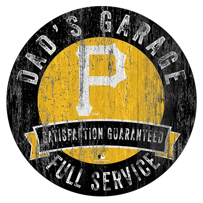 Pittsburgh Pirates 12" x 12" Dad's Garage Sign