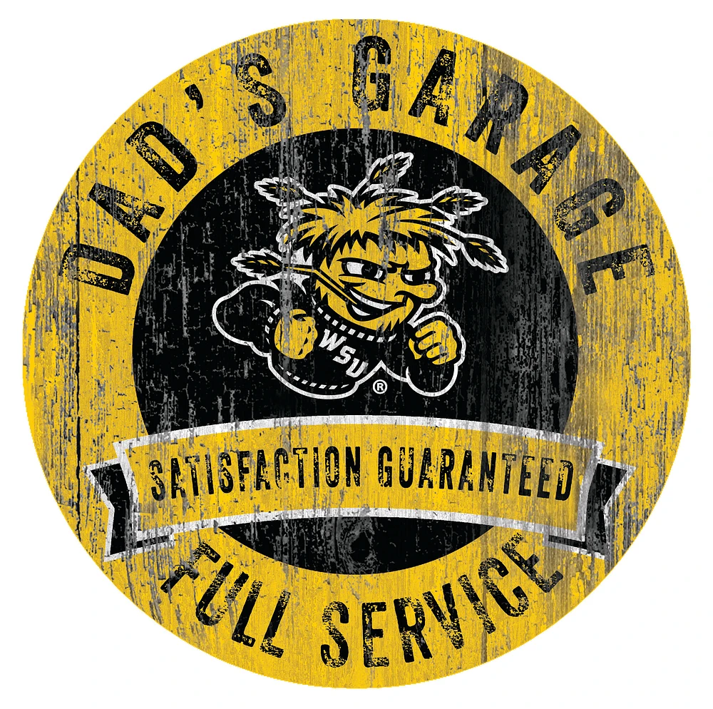 Wichita State Shockers 12" x 12" Dad's Garage Sign