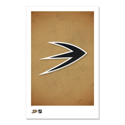 Anaheim Ducks 11" x 17" Minimalist Art Poster