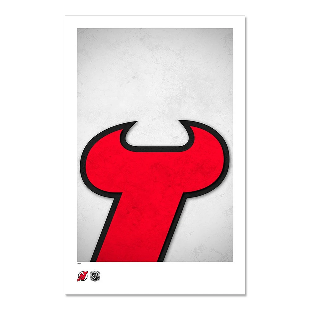 New Jersey Devils 11" x 17" Minimalist Art Poster