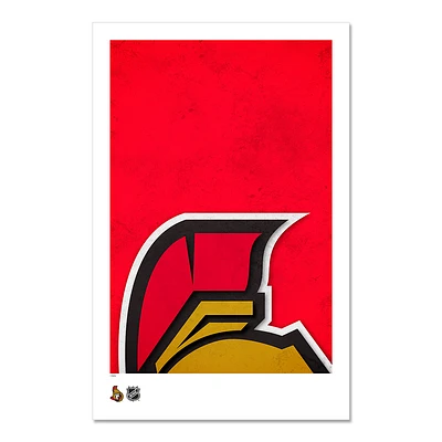 Ottawa Senators 11" x 17" Minimalist Art Poster