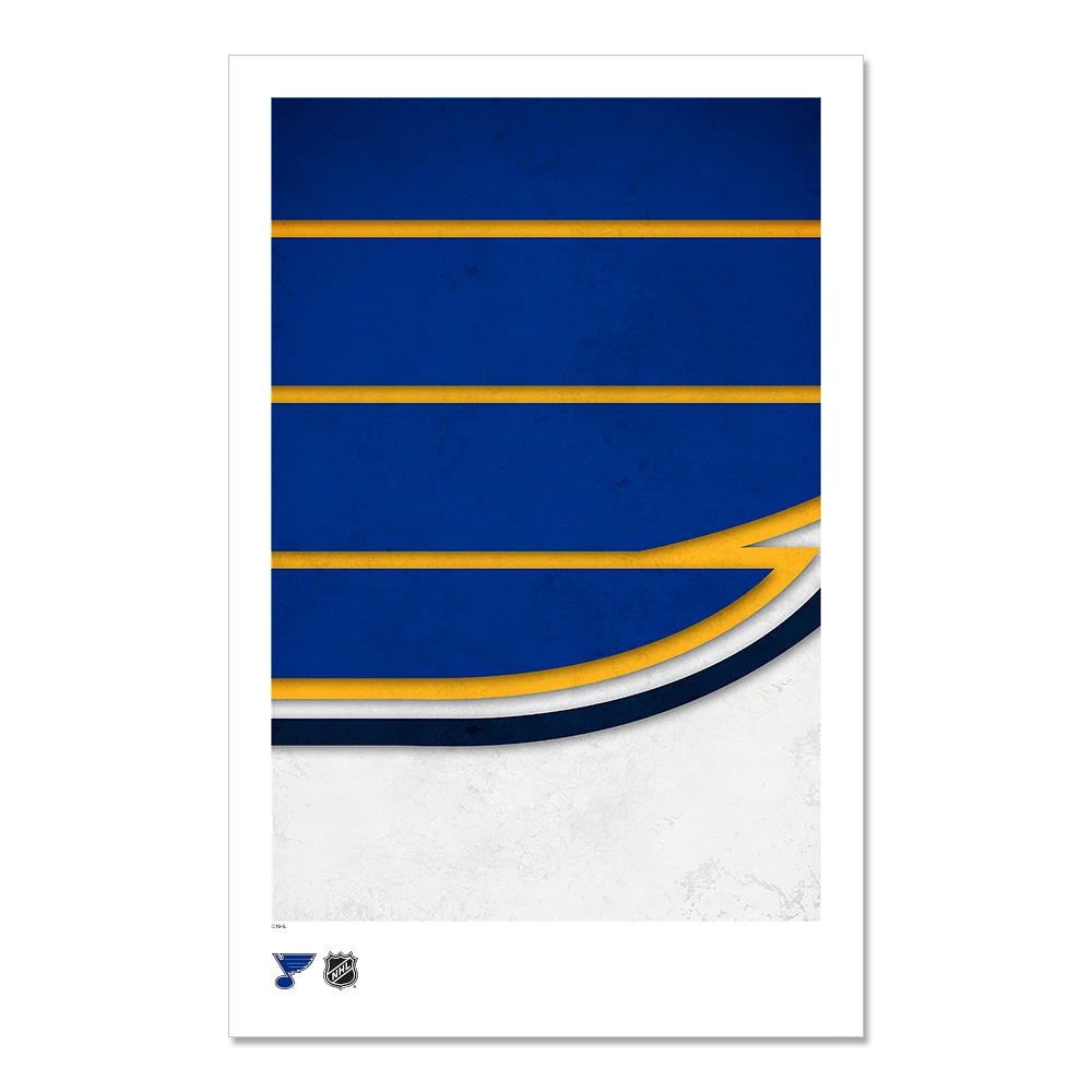 St. Louis Blues 11" x 17" Minimalist Art Poster
