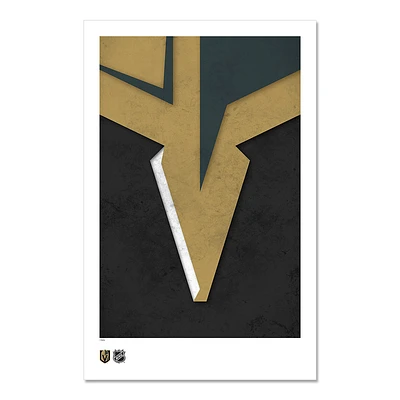 Vegas Golden Knights 11" x 17" Minimalist Art Poster
