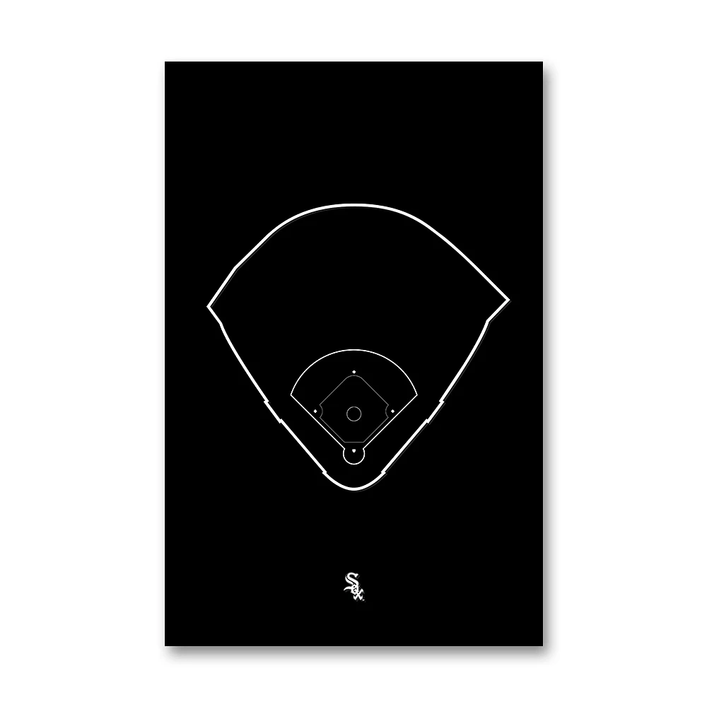 Chicago White Sox Guaranteed Rate Field 11" x 17" Ballpark Outline Art Poster