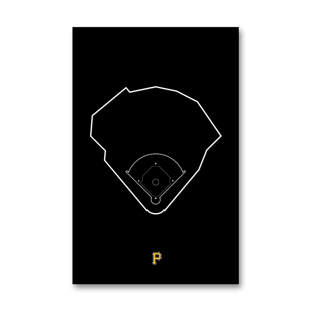Pittsburgh Pirates PNC Bank 11" x 17" Ballpark Outline Art Poster