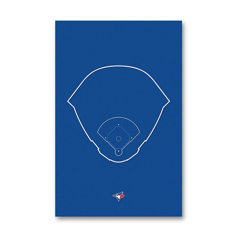 Toronto Blue Jays Rogers Centre 11" x 17" Ballpark Outline Art Poster
