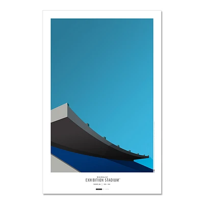 Toronto Blue Jays Exhibition Stadium 11" x 17" Minimalist Art Poster