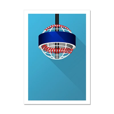 Atlanta Braves Truist Park 14" x 20" Minimalist Art Print