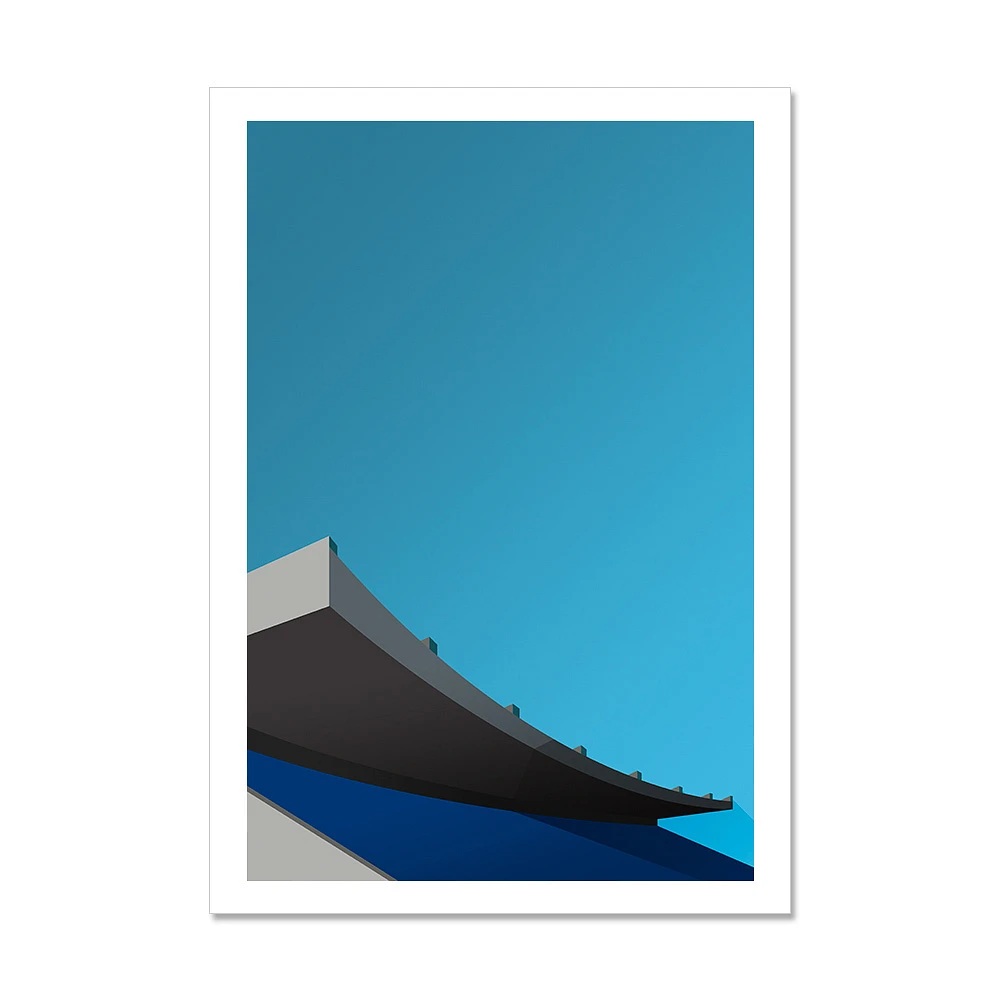 Toronto Blue Jays Exhibition Stadium 24" x 32" Minimalist Art Print